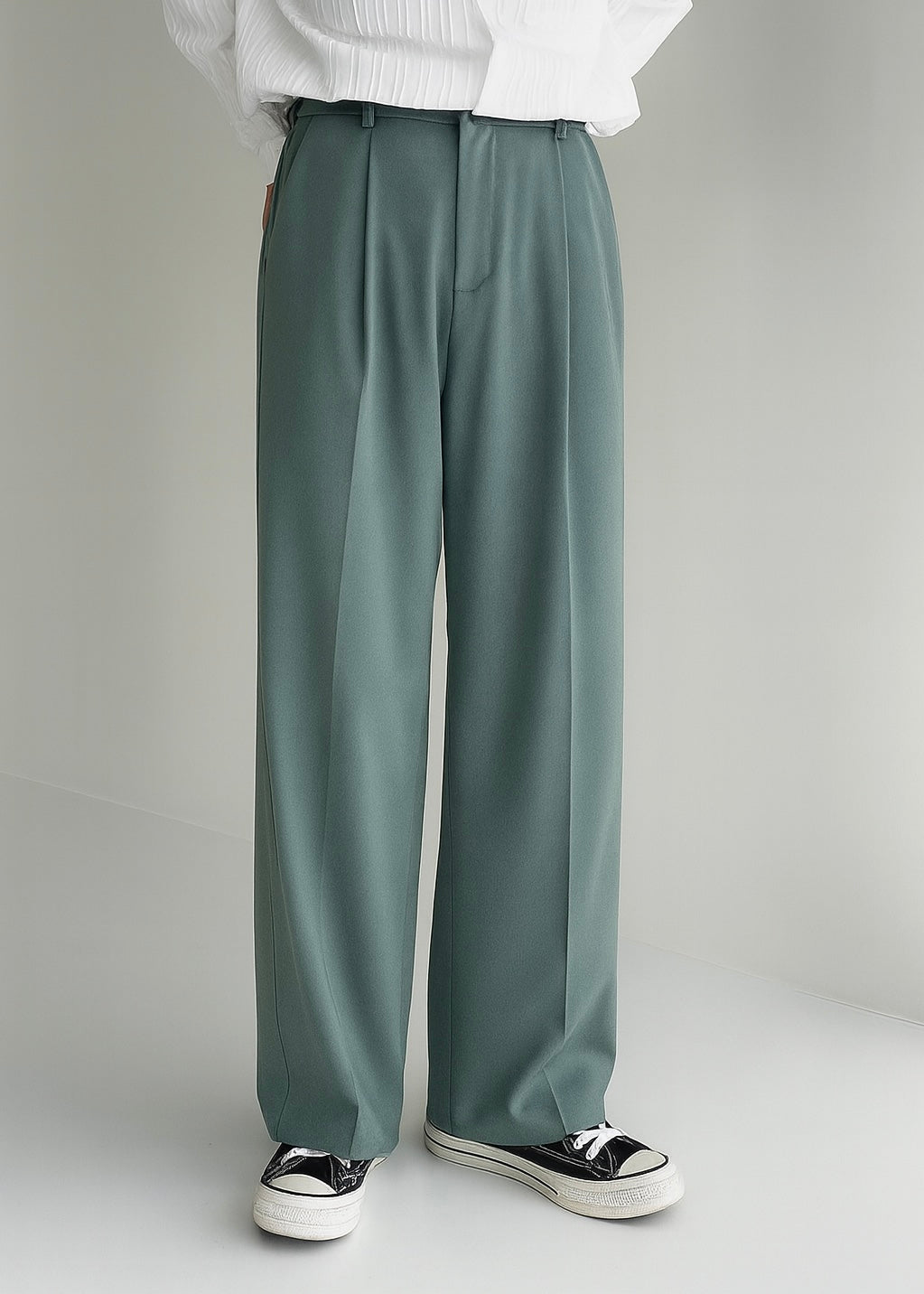Sea Green Korean Pant
