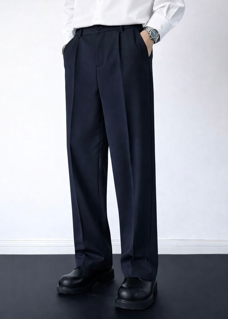 Navy Blue Korean Pant