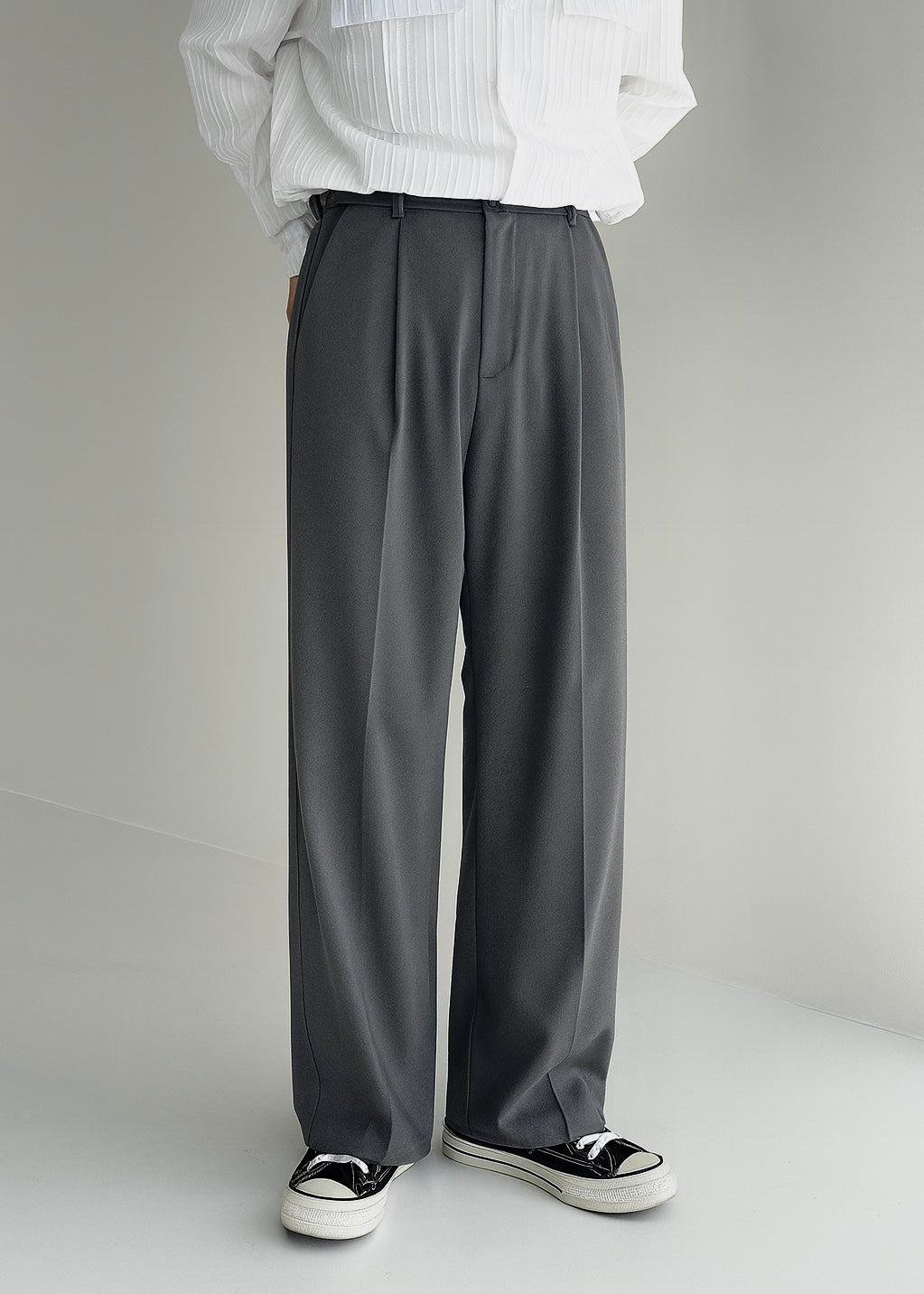 Charcoal Gray Korean Pant