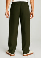 Olive Green Linen Pant