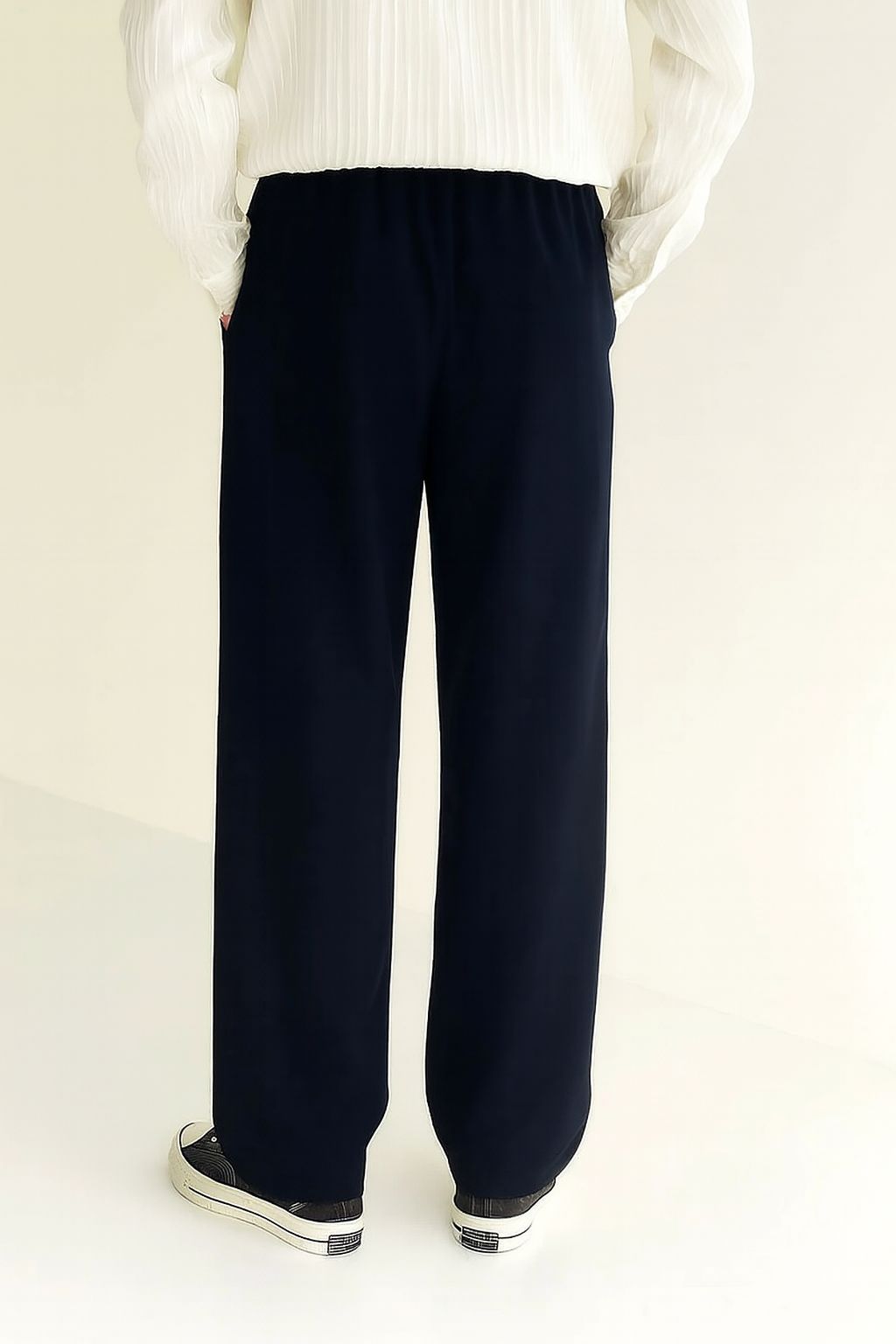 Navy Blue Korean Pant