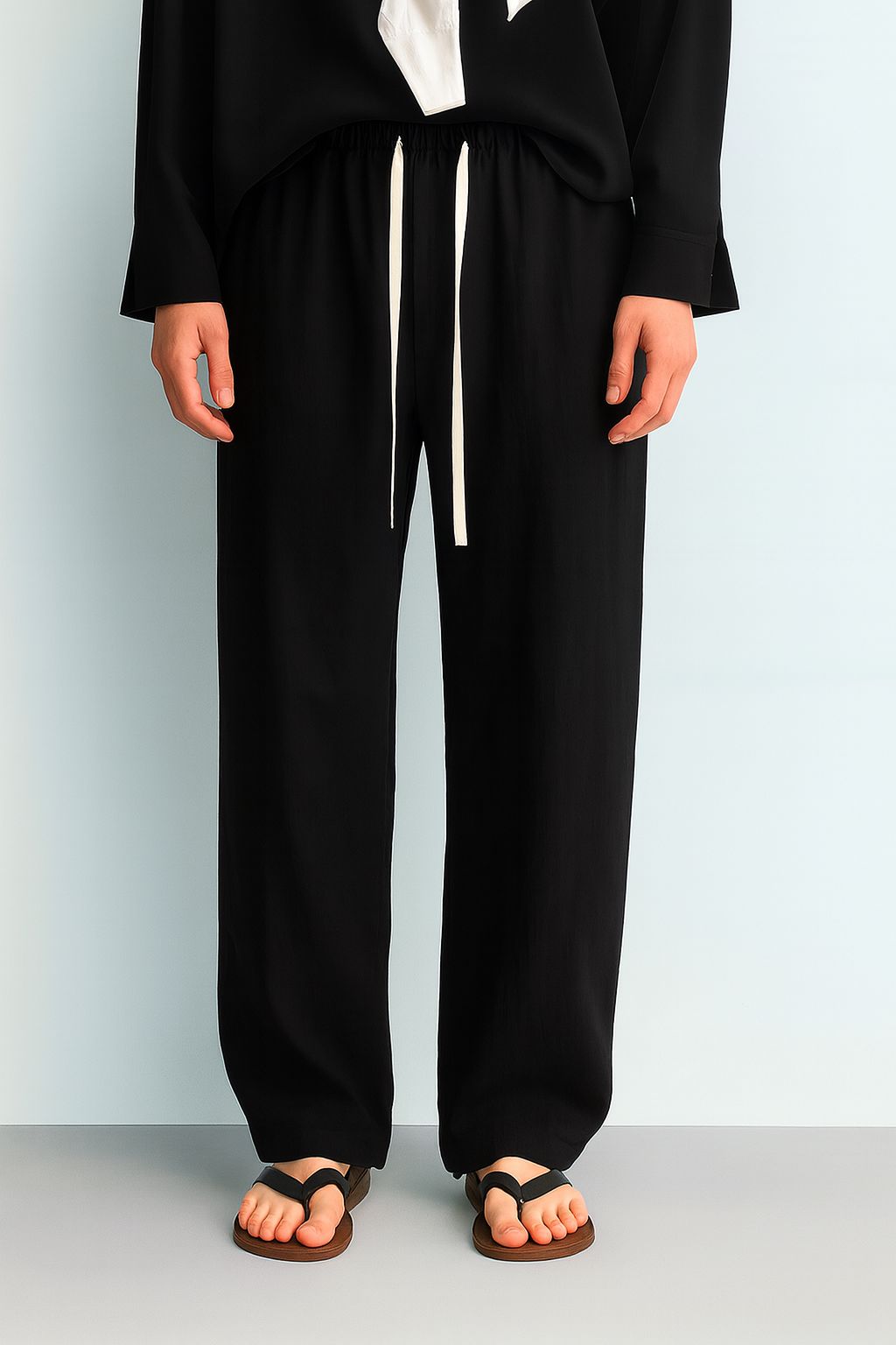 Black Linen Pant