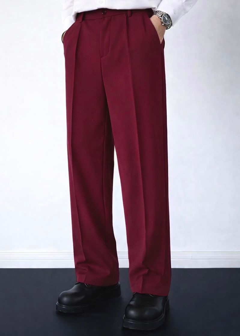 Wine red Korean Pant