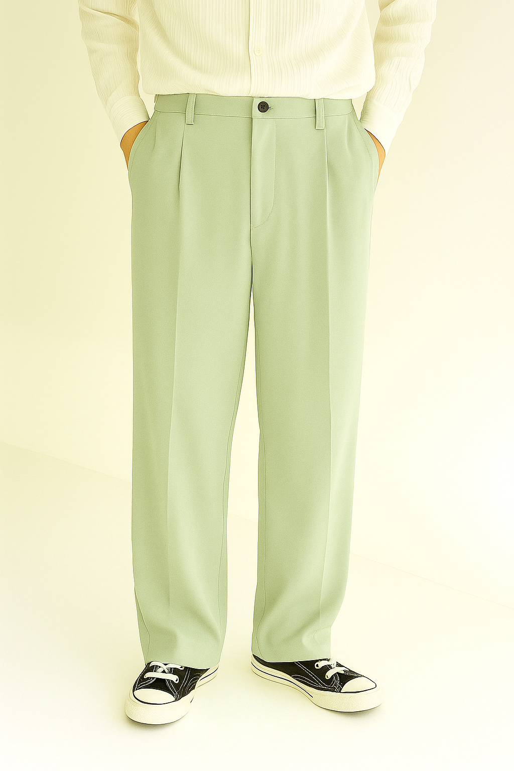 Pistachio Green Korean Pant