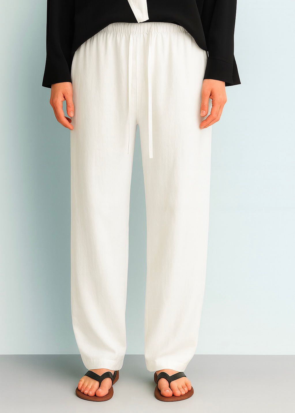 White Linen Pant