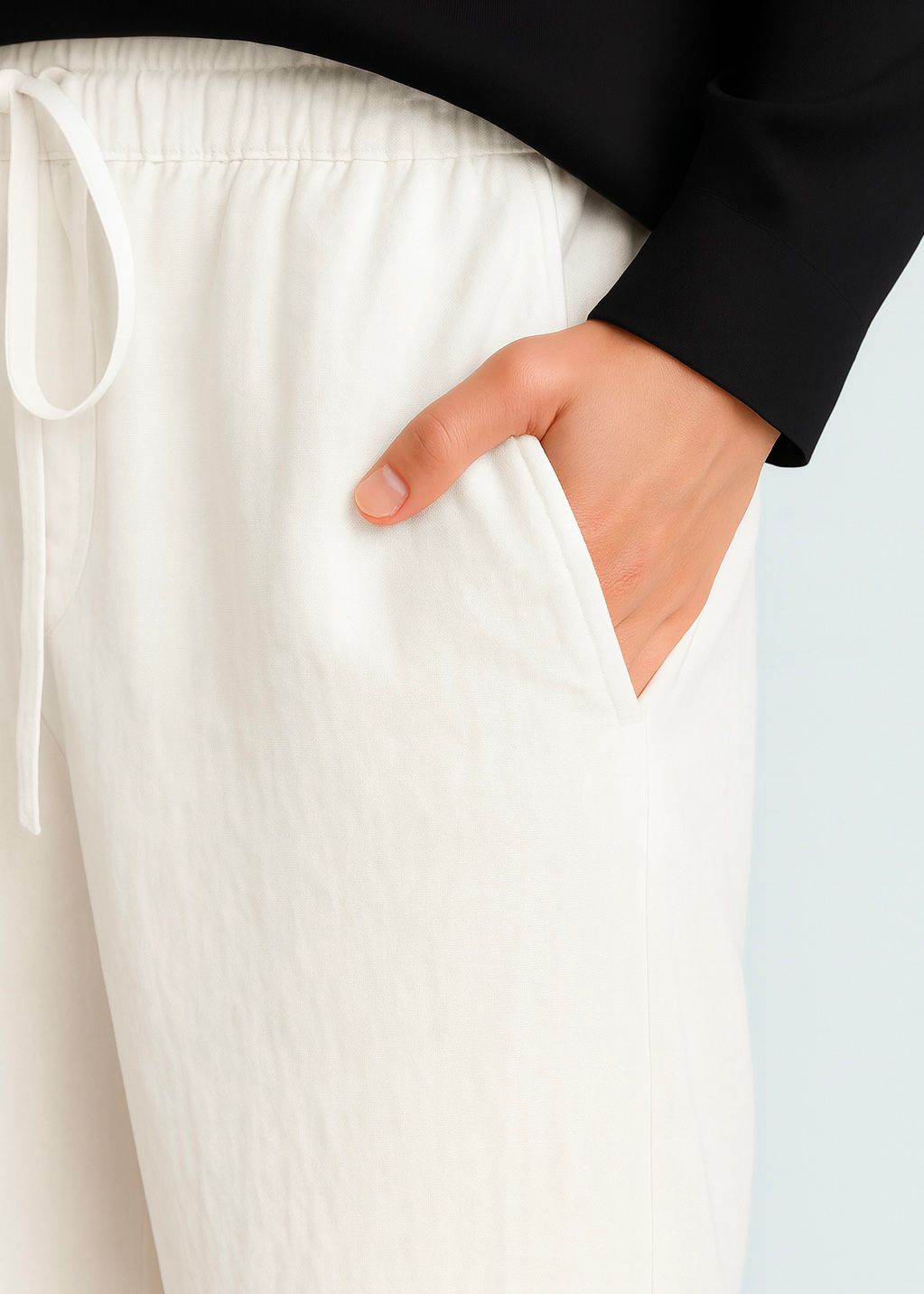 White Linen Pant