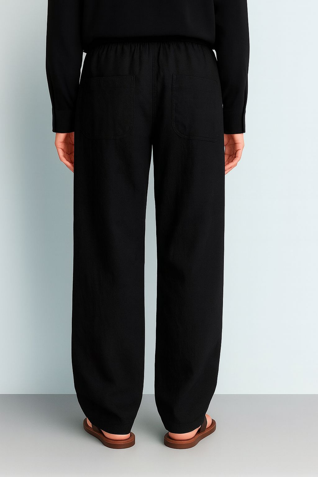 Black Linen Pant