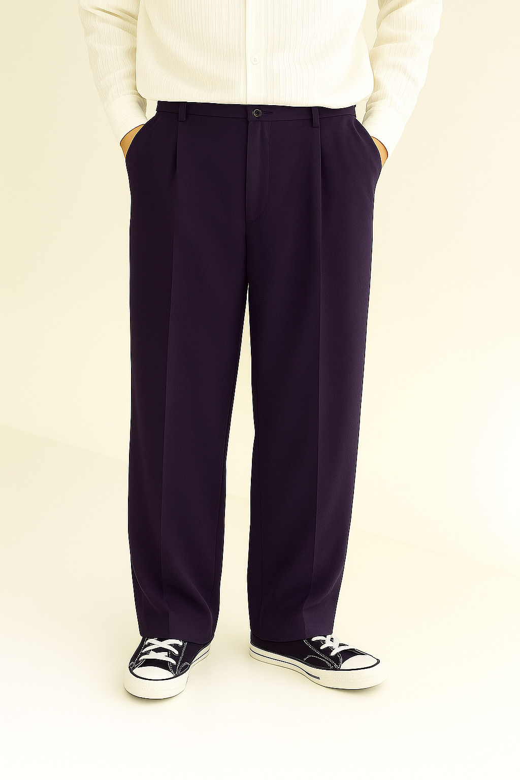 Dark Purple Korean Pant